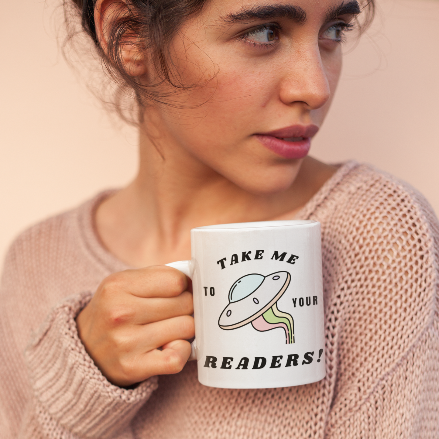 Reading adventure mug, Unique ceramic mug, Whimsical tea cup, Literary-inspired mug, Book lover's mug