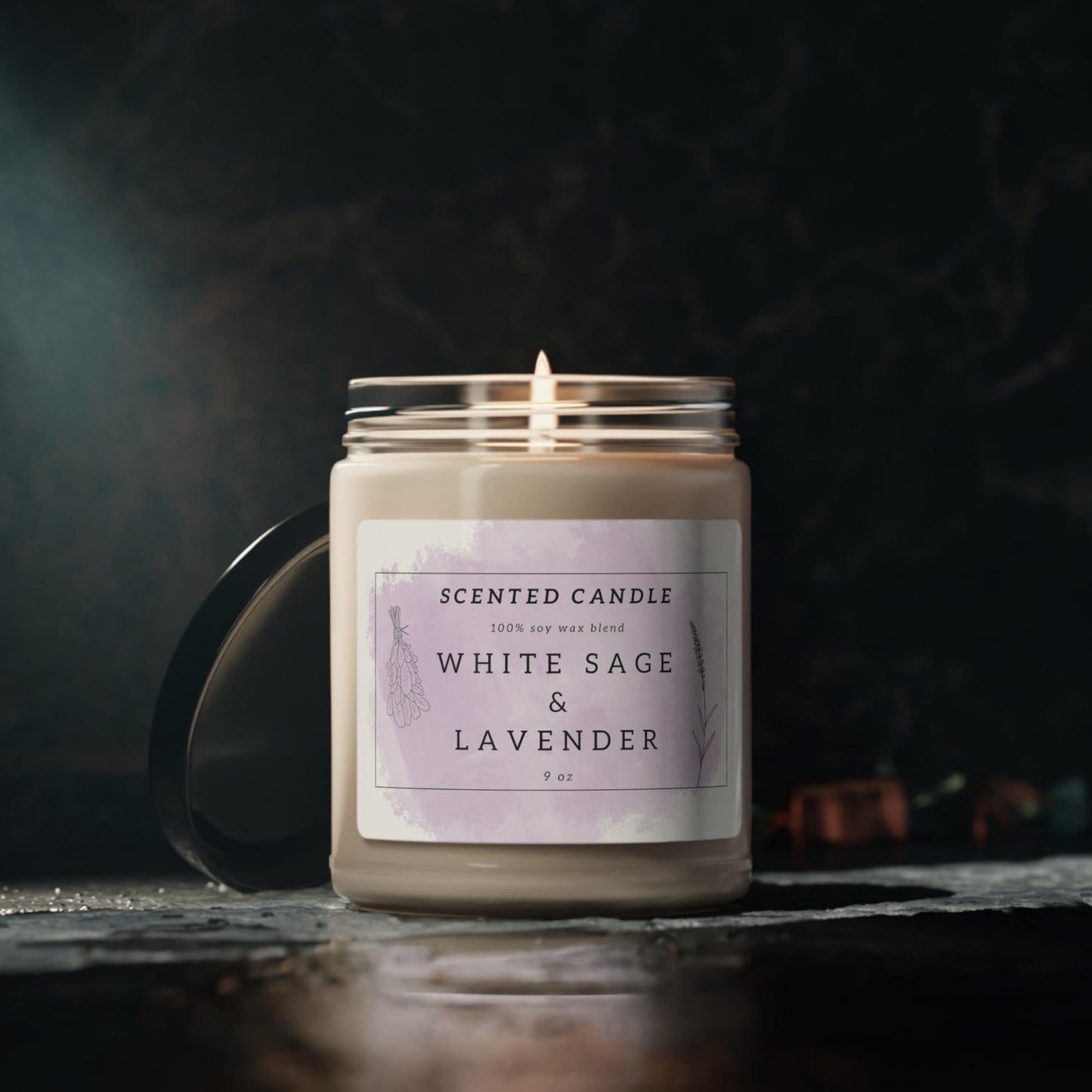 White Sage & Lavender | Vegan Soy Candle