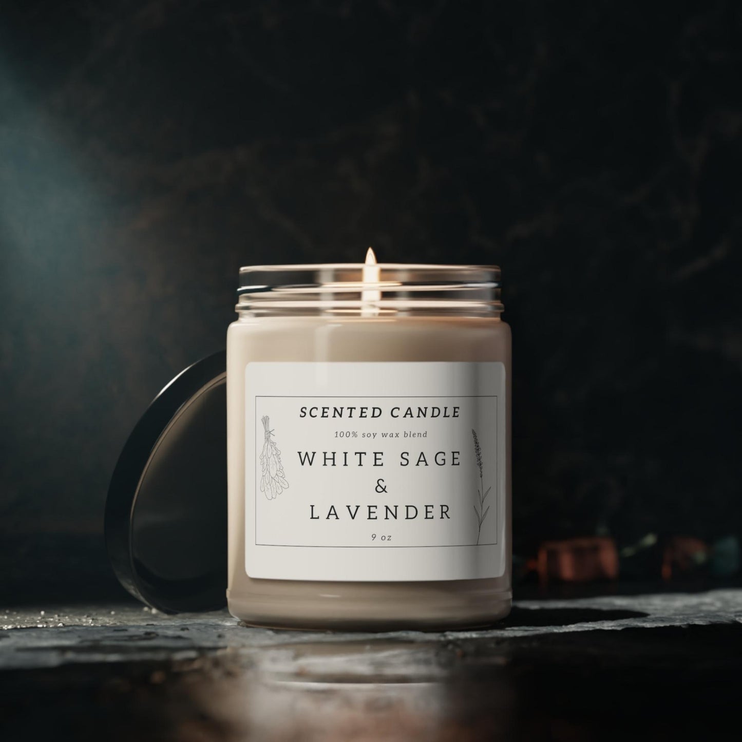 White Sage & Lavender | Vegan Soy Candle