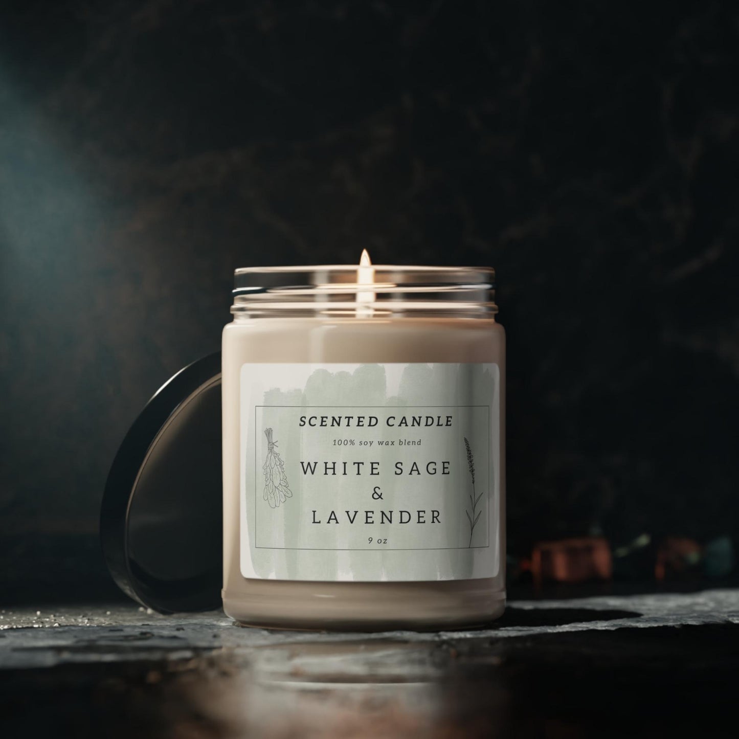 White Sage & Lavender | Vegan Soy Candle