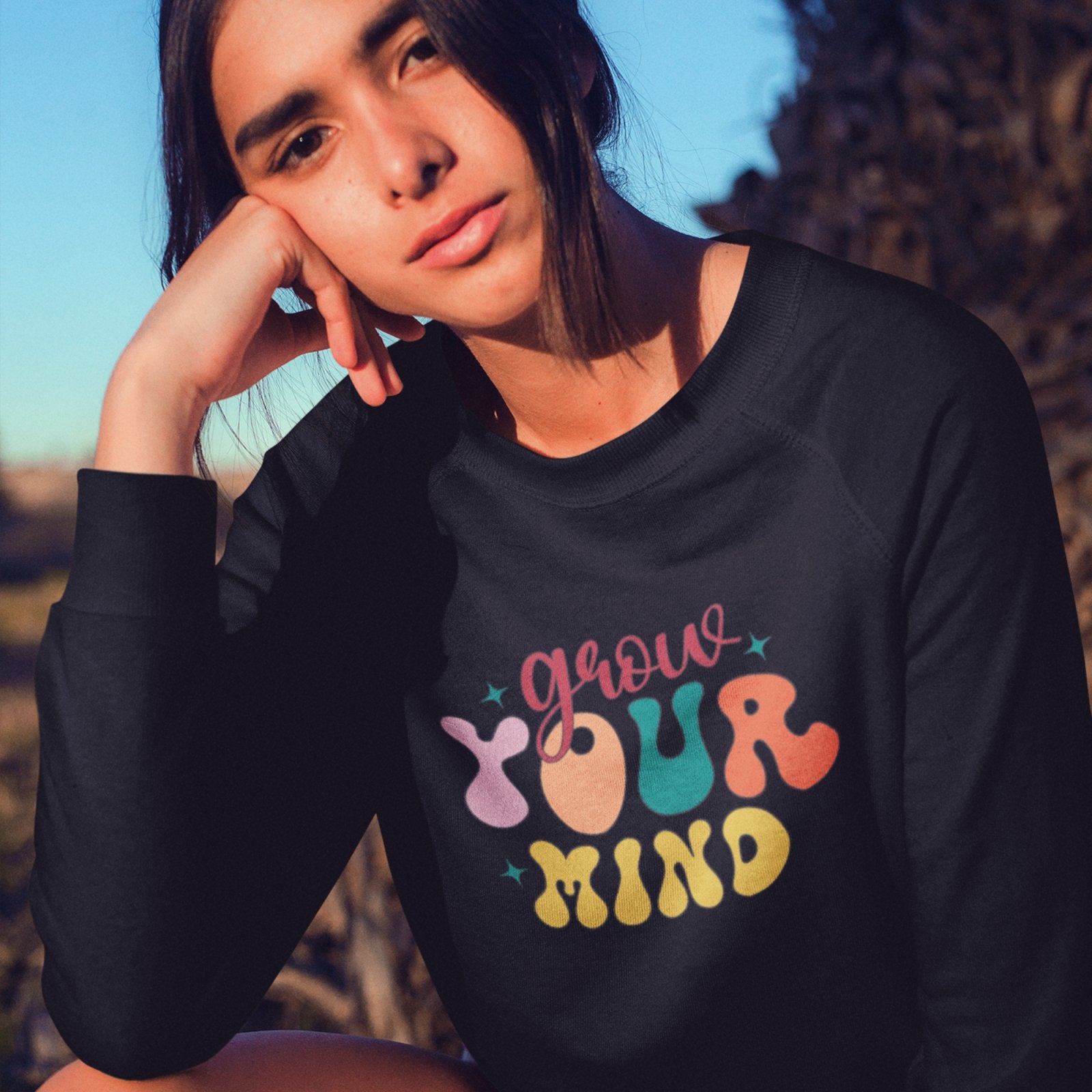 Grow Your Mind | Crewneck Sweatshirt - BookishBliss 