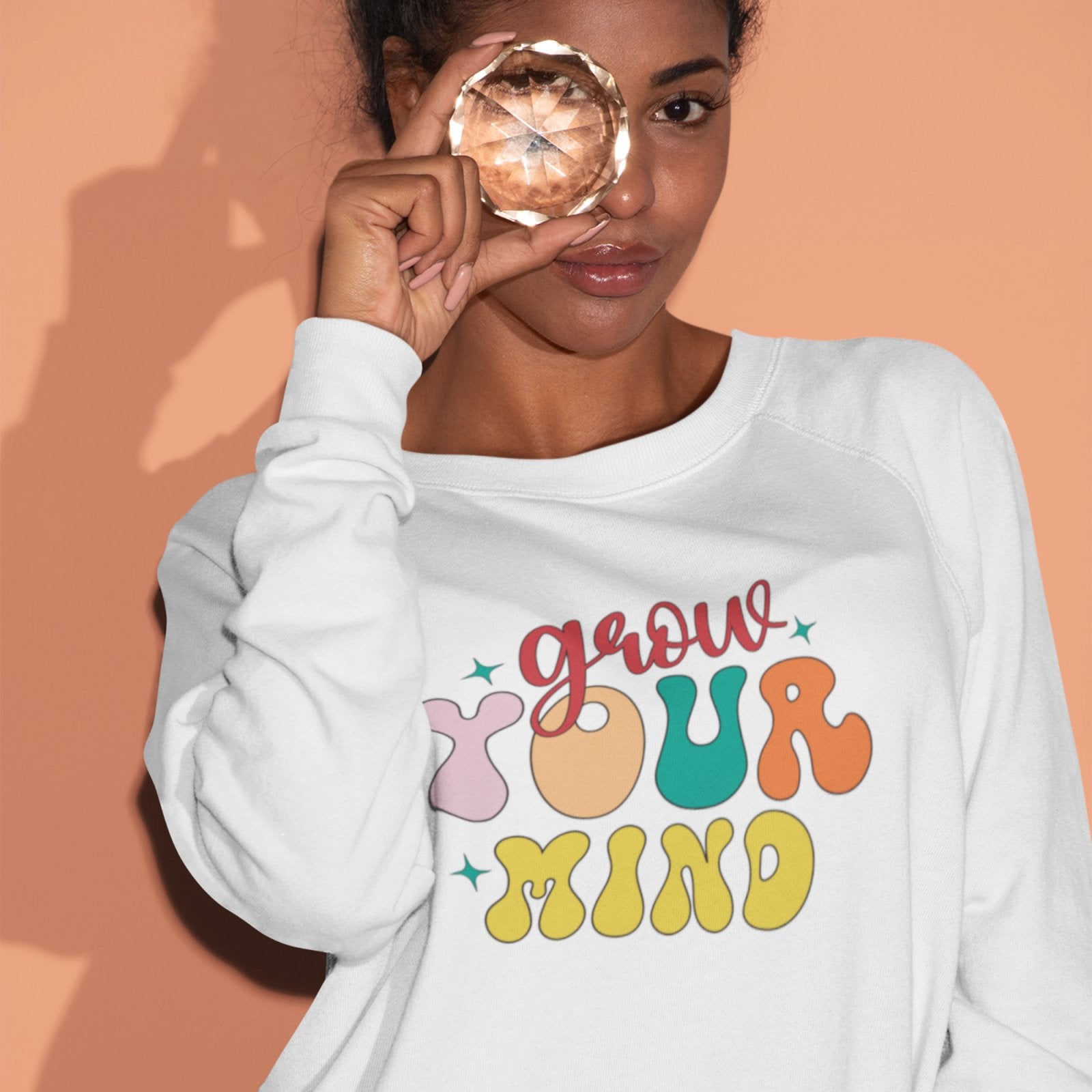 Grow Your Mind | Crewneck Sweatshirt - BookishBliss 