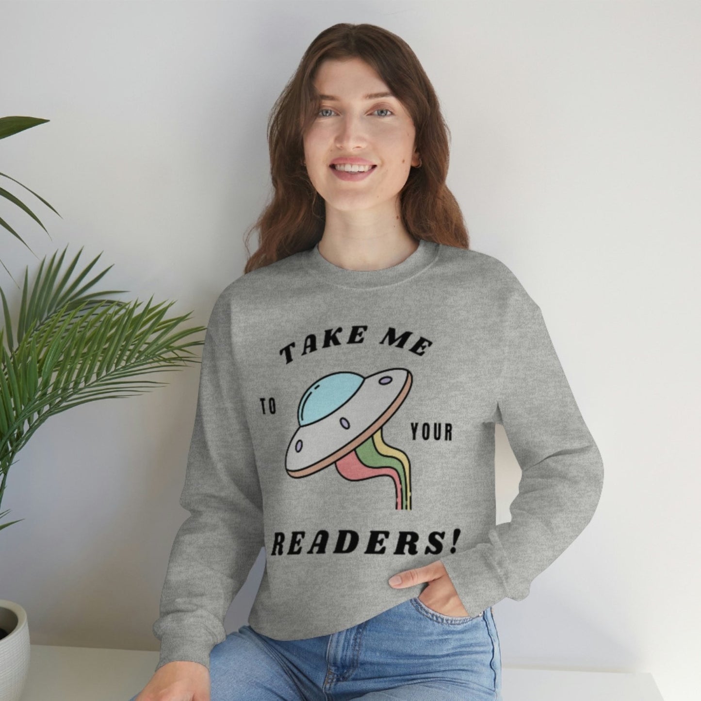 Take me to your Readers I Crewneck Sweatshirt - BookishBliss 