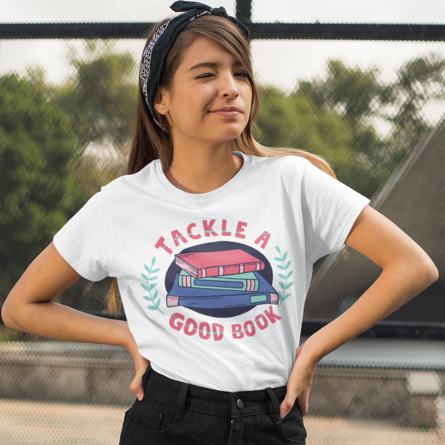 Tackle a Good Book T-Shirt - BookishBliss 