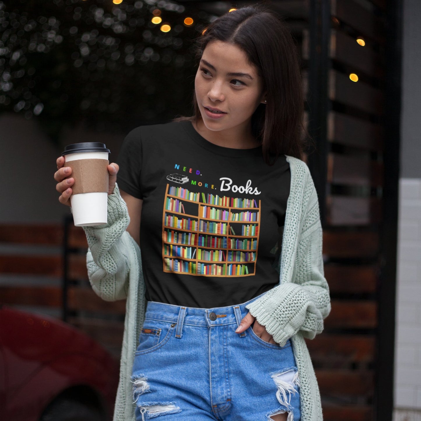 Need. More. Books | T-Shirt - BookishBliss 