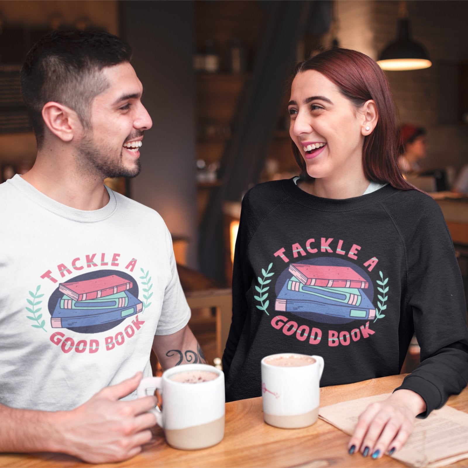 Tackle a good Book | Crewneck Sweatshirt - BookishBliss 