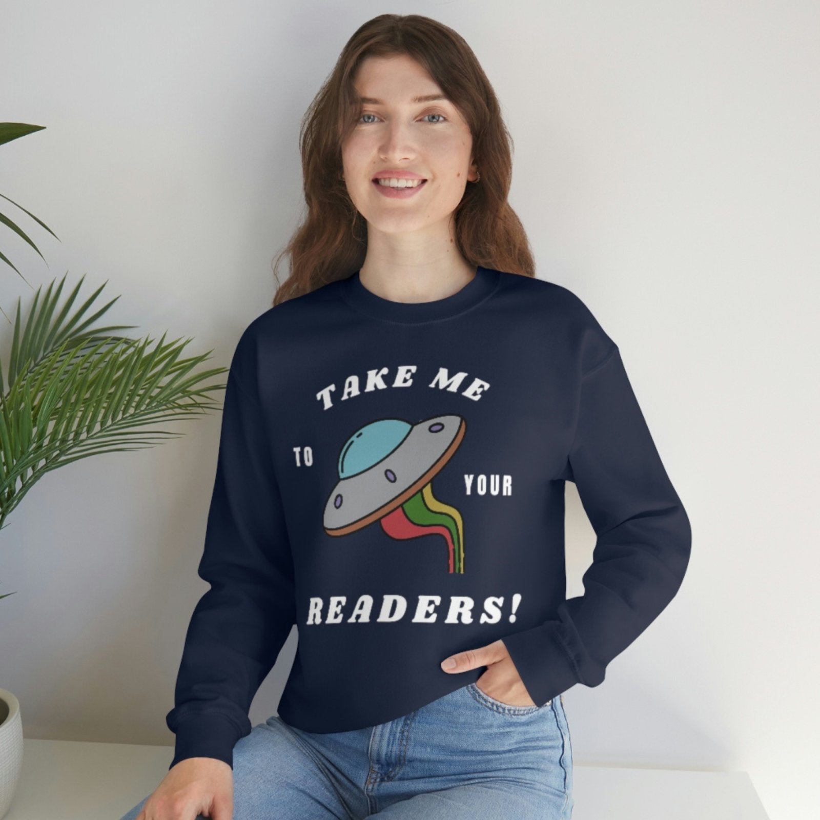 Take me to your Readers I Crewneck Sweatshirt - BookishBliss 