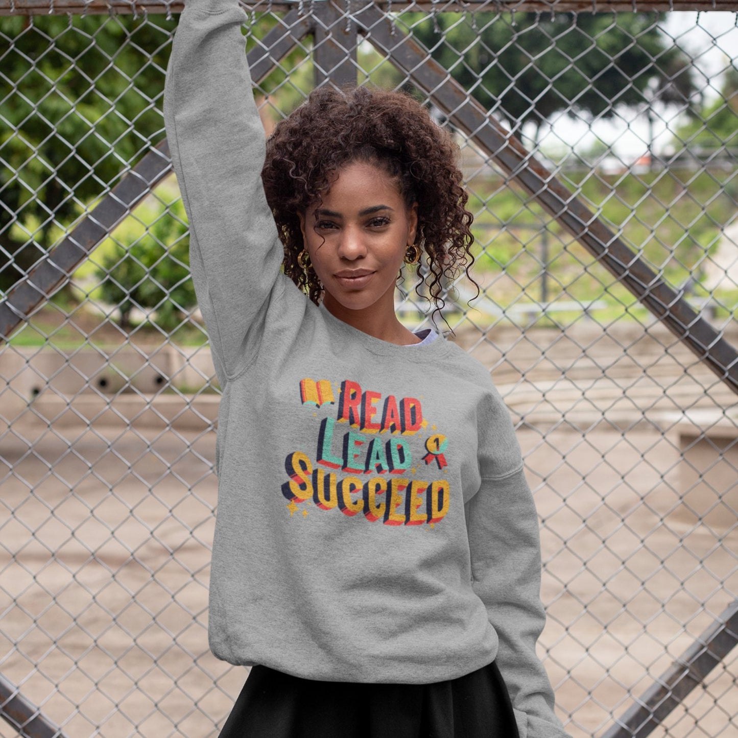 Read, Lead, Succeed I Crewneck Sweatshirt - BookishBliss 