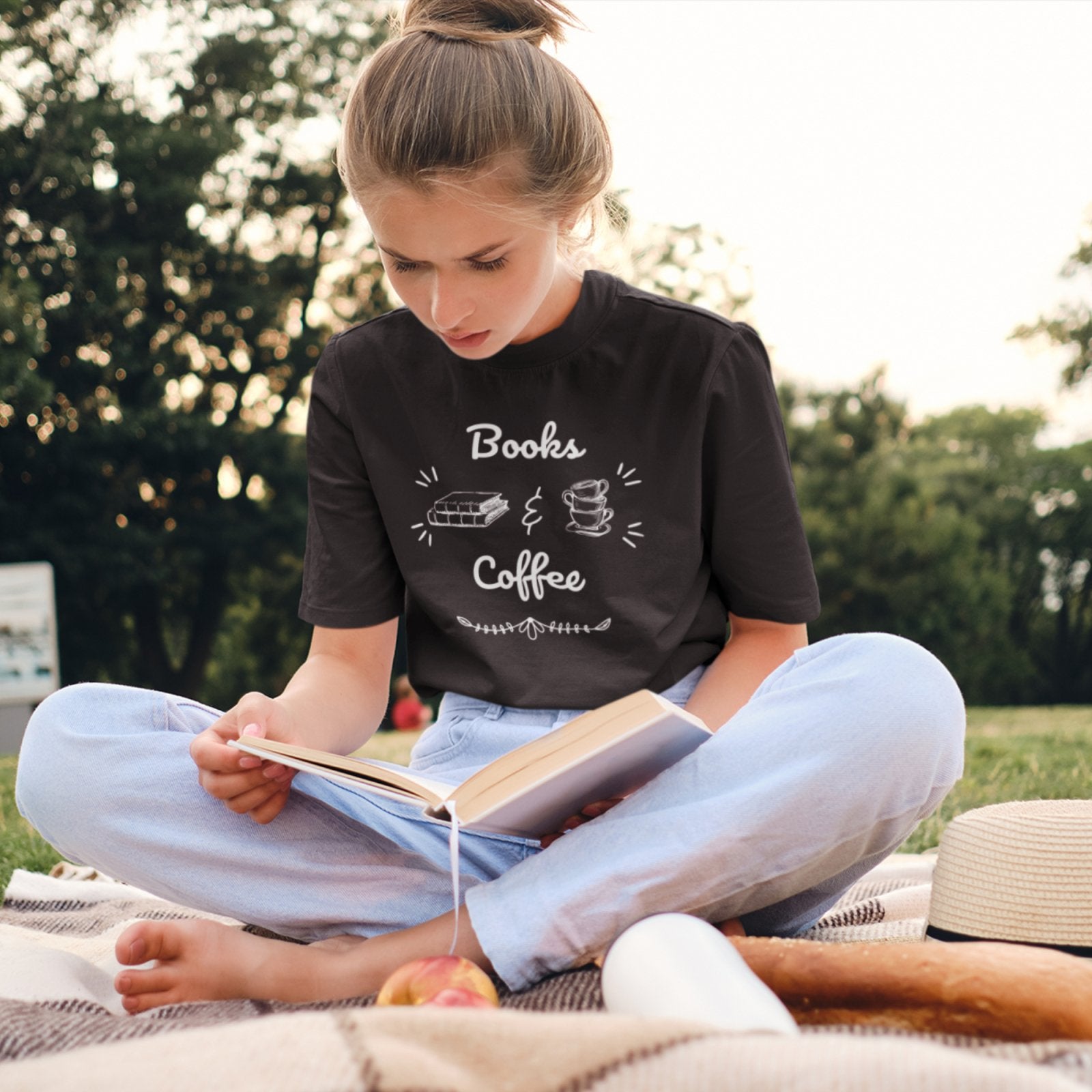 Books & Coffee | T-Shirt - BookishBliss 