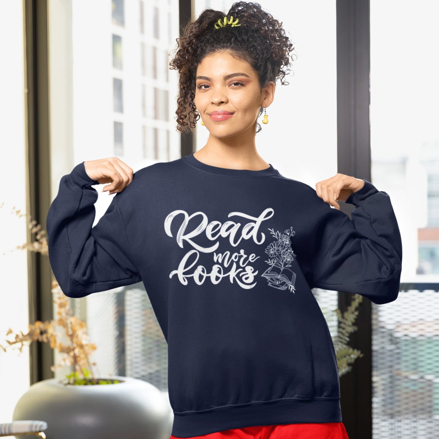 Read More Books I Crewneck Sweatshirt - BookishBliss 