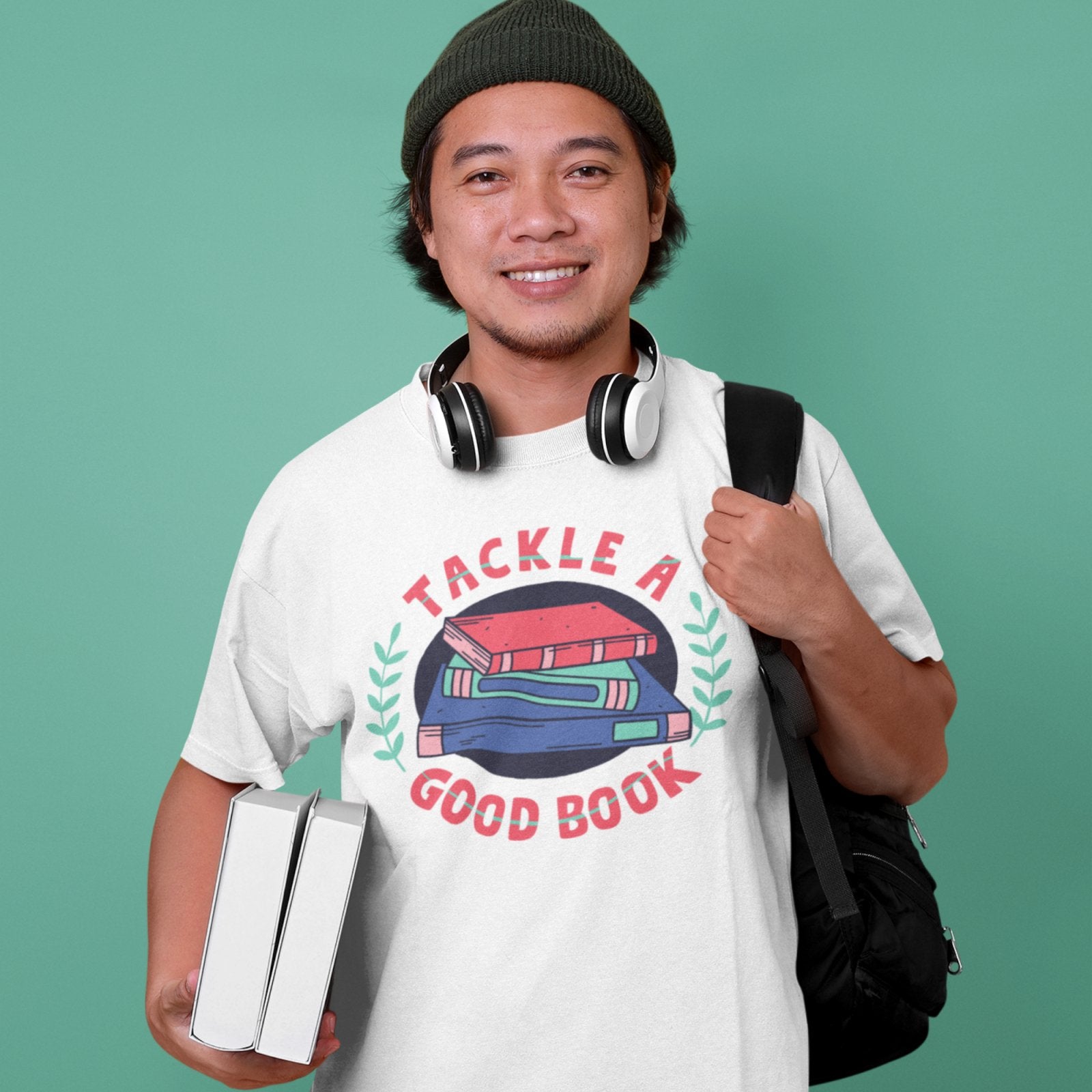 Tackle a Good Book T-Shirt - BookishBliss 