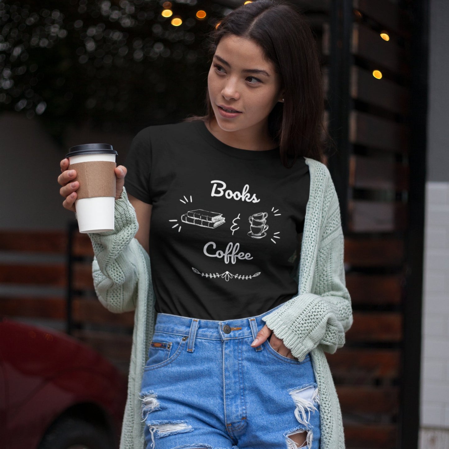 Books & Coffee | T-Shirt - BookishBliss 