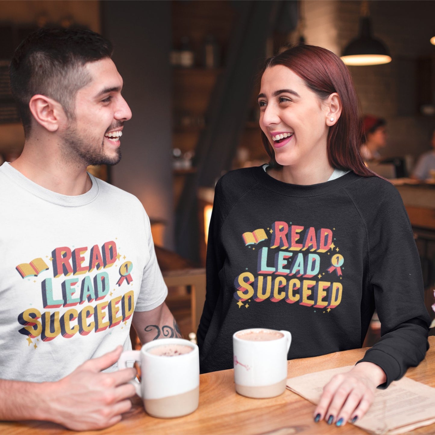 Read, Lead, Succeed I Crewneck Sweatshirt - BookishBliss 