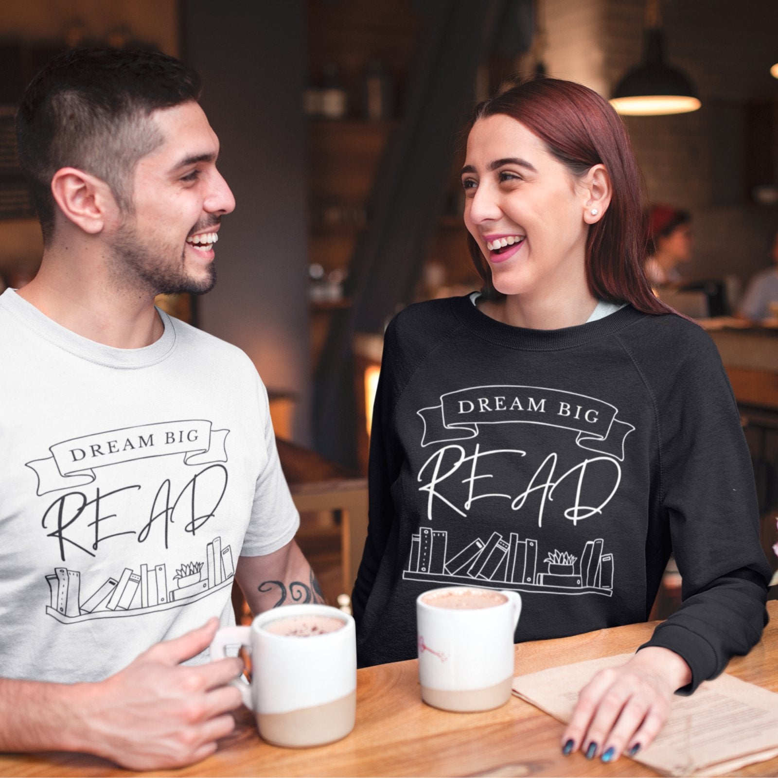 Dream Big, Read I Crewneck Sweatshirt - BookishBliss 