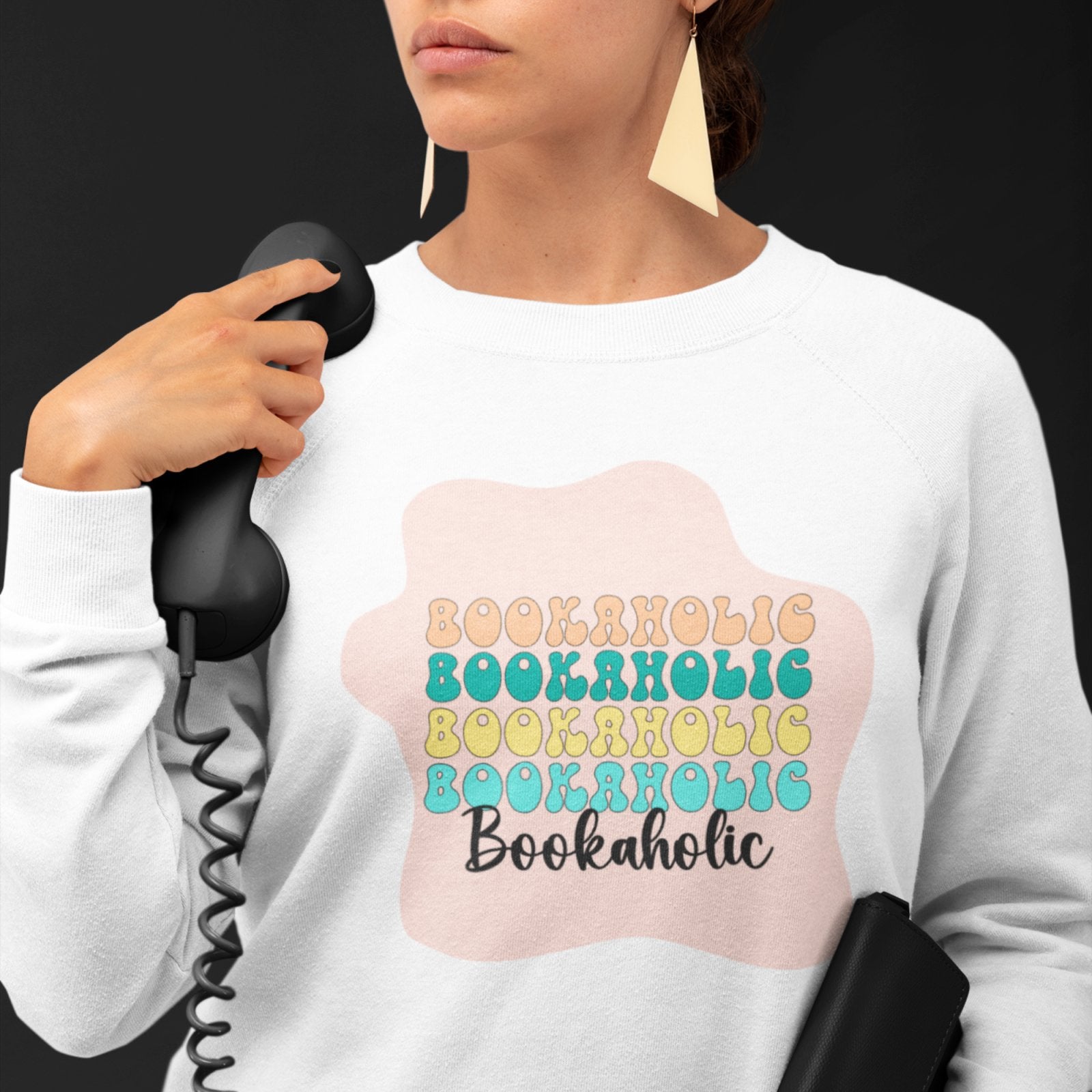 Bookaholic | Crewneck Sweatshirt - BookishBliss 