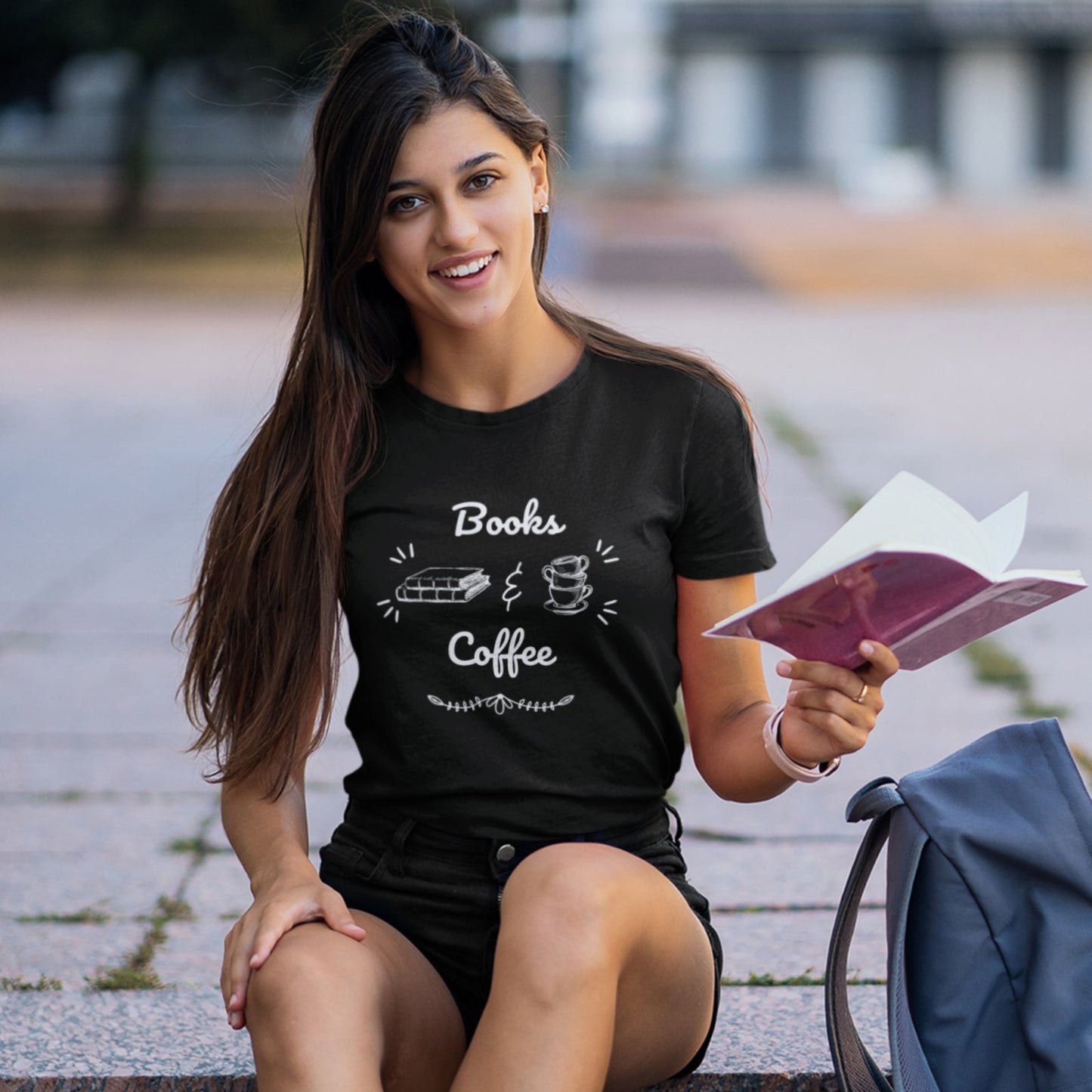 Books & Coffee | T-Shirt - BookishBliss 