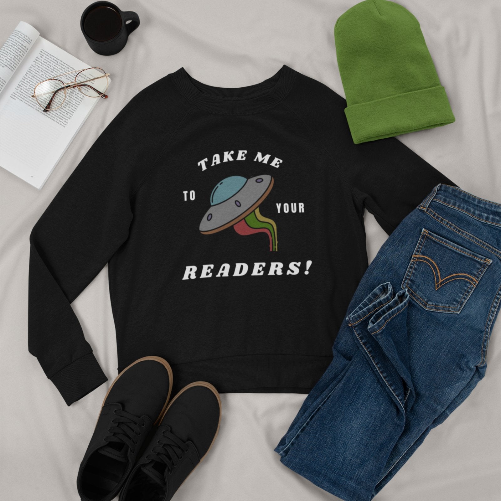 Take me to your Readers I Crewneck Sweatshirt - BookishBliss 