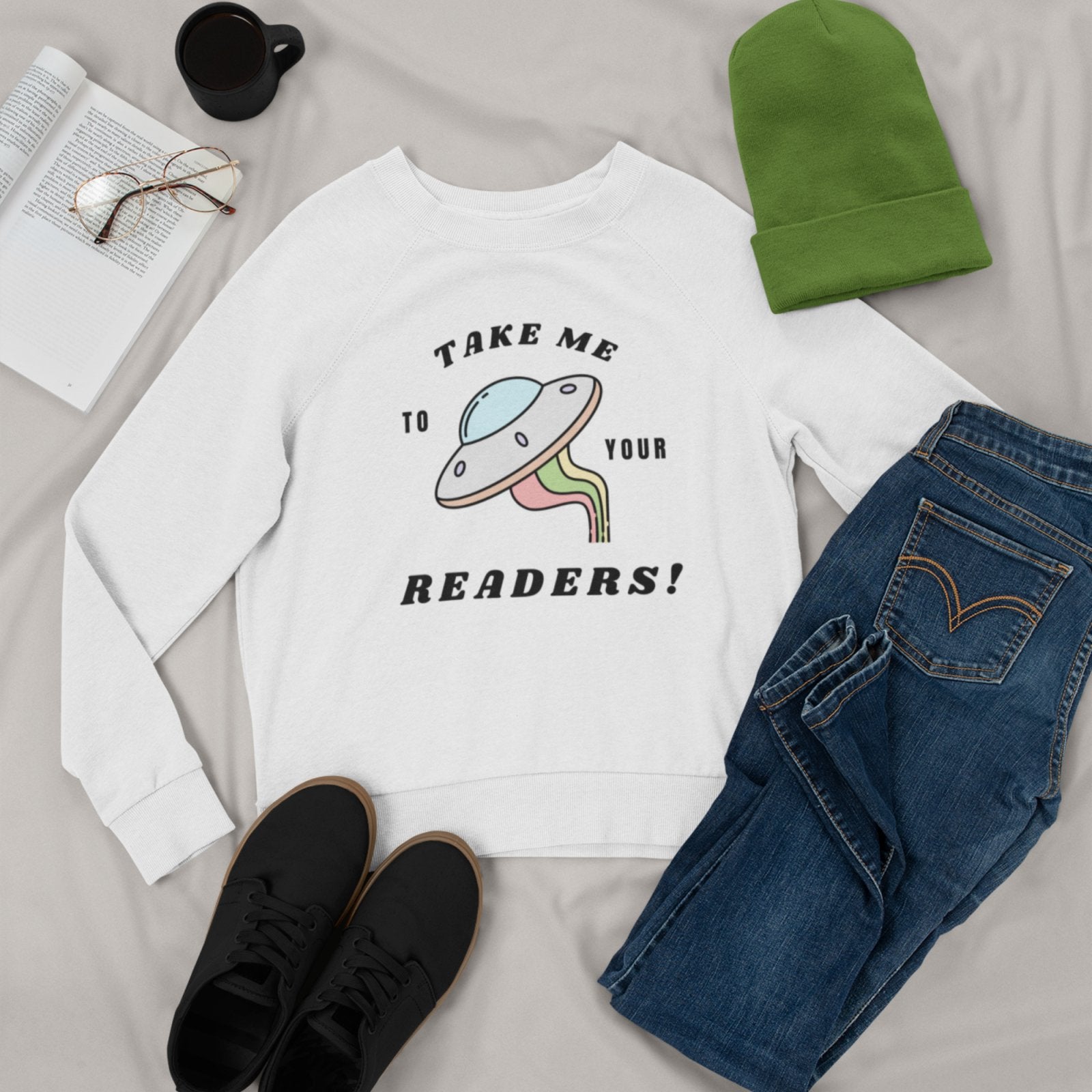 Take me to your Readers I Crewneck Sweatshirt - BookishBliss 