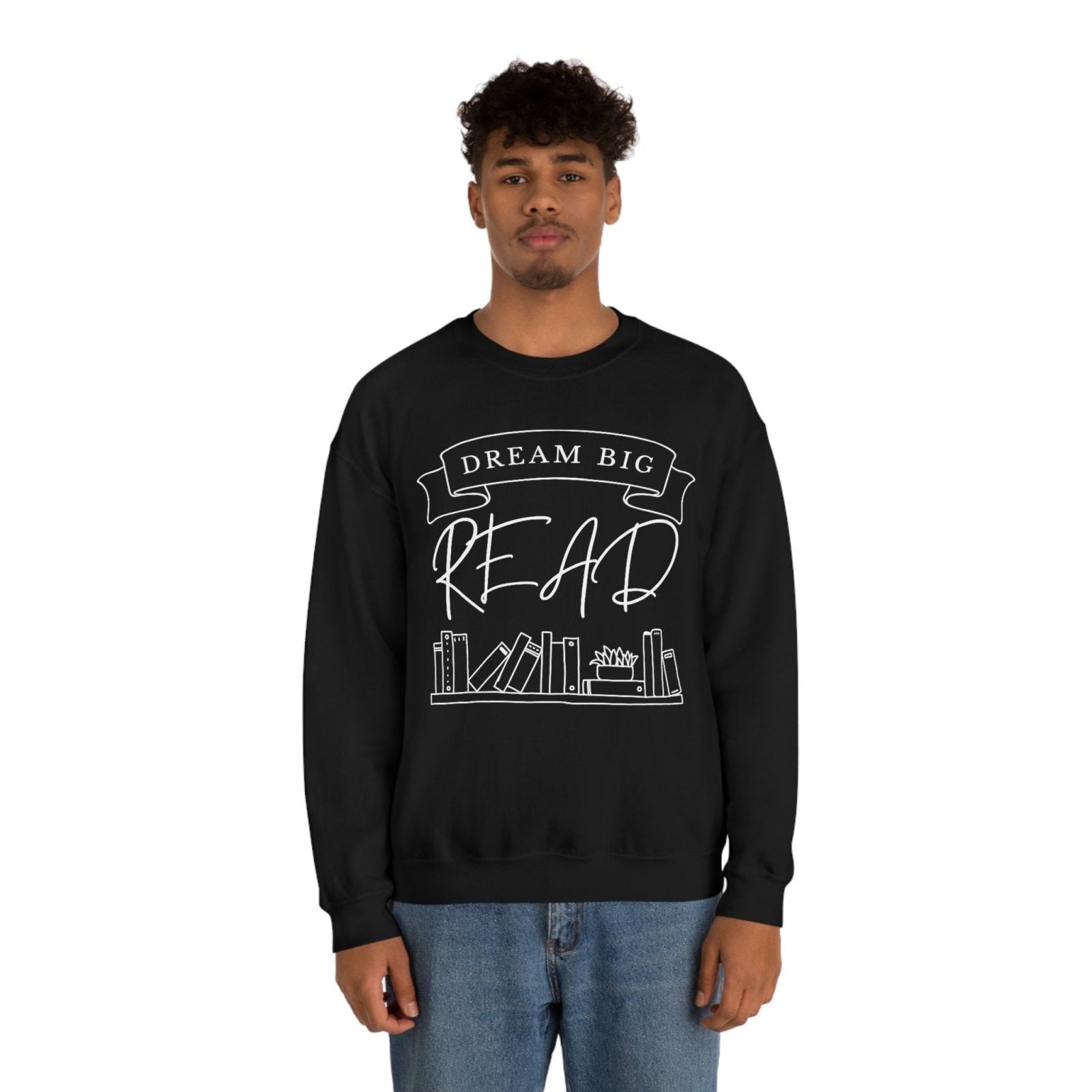 Dream Big, Read I Crewneck Sweatshirt - BookishBliss 