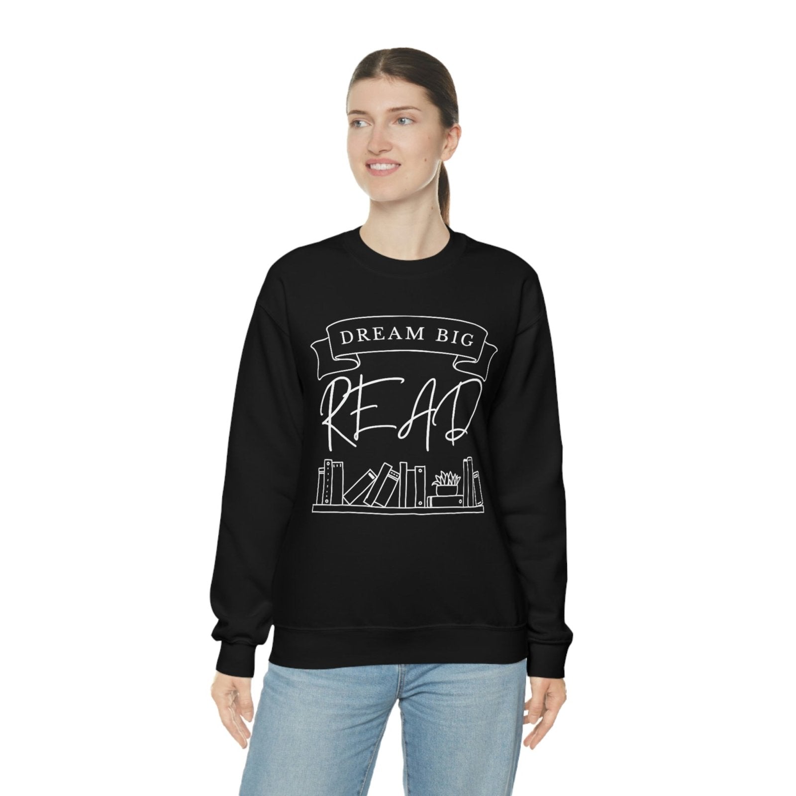 Dream Big, Read I Crewneck Sweatshirt - BookishBliss 