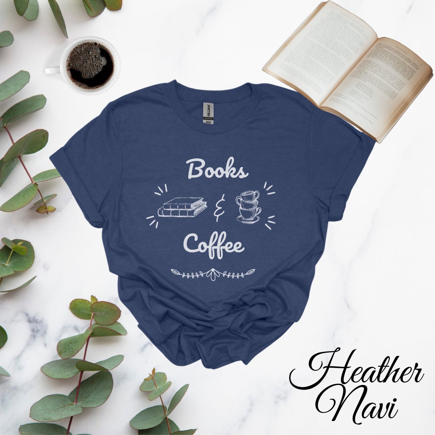 Books & Coffee | T-Shirt - BookishBliss 