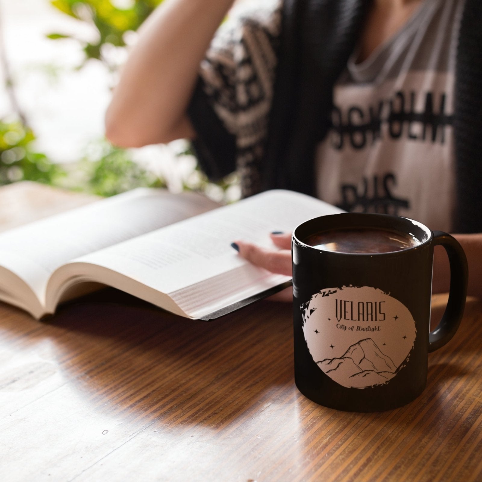 Velaris, City of Starlight | Black Mug (11 oz) - BookishBliss 