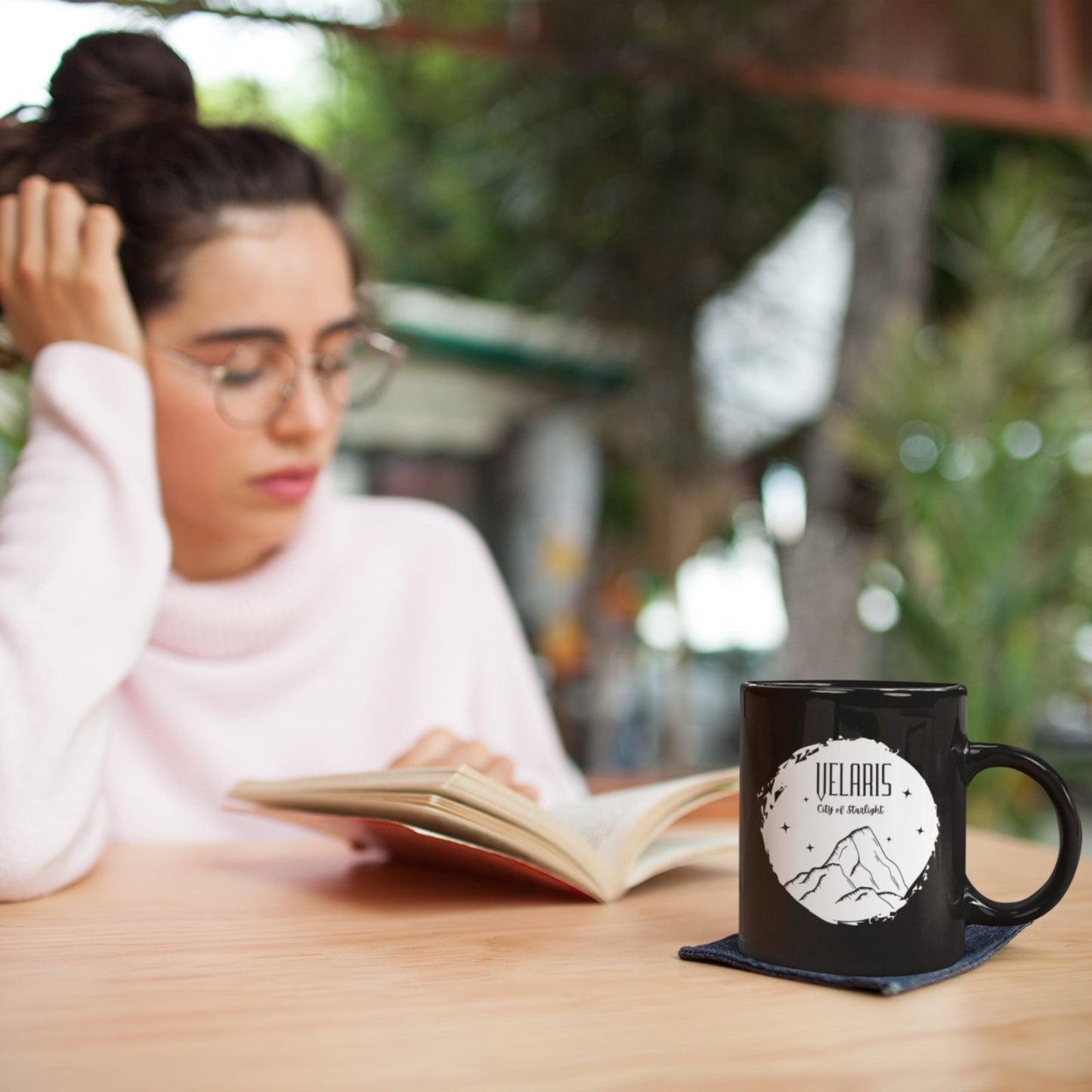 Velaris, City of Starlight | Black Mug (11 oz) - BookishBliss 