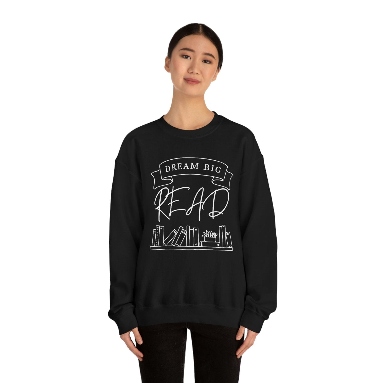 Dream Big, Read I Crewneck Sweatshirt - BookishBliss 