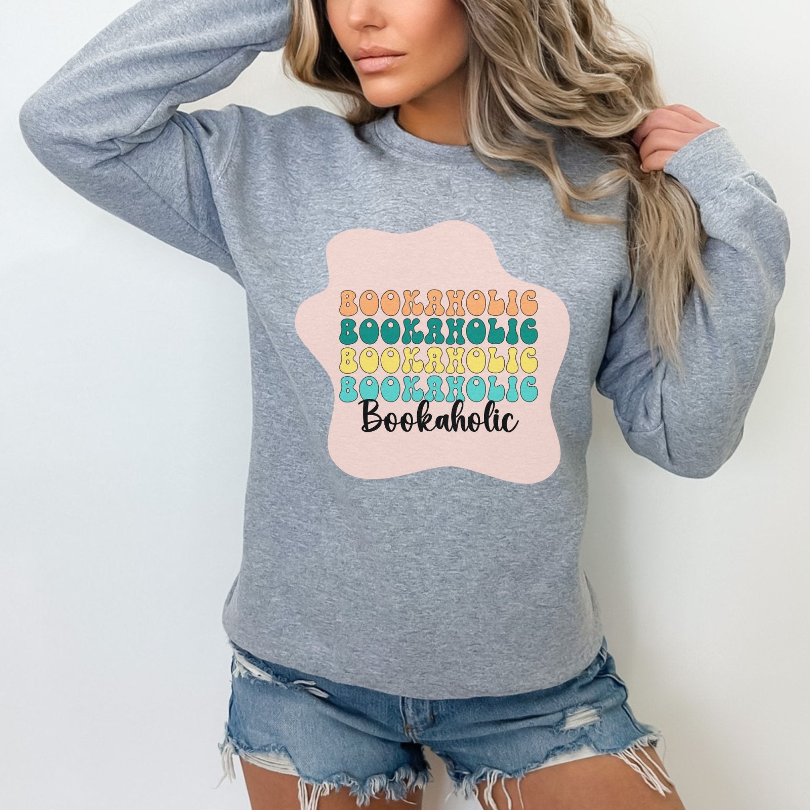 Bookaholic | Crewneck Sweatshirt - BookishBliss 