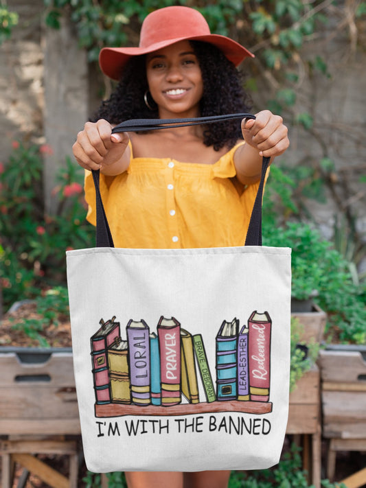 I'm With The Banned | Tote Bag - BookishBliss 