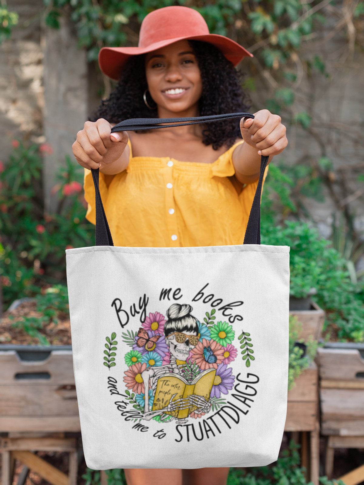 Buy Me Books And Tell Me To STUATTDLAGG | Tote Bag - BookishBliss 