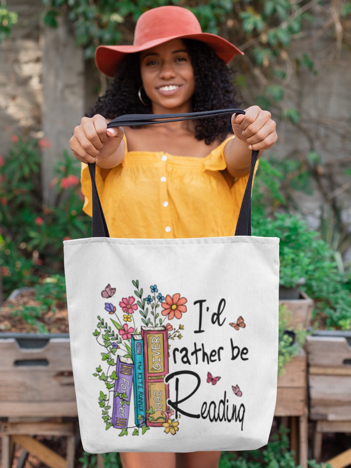 I'd Rather Be Reading | Tote Bag - BookishBliss 