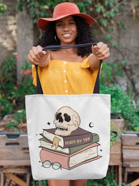 Death By TBR | Tote Bag - BookishBliss 