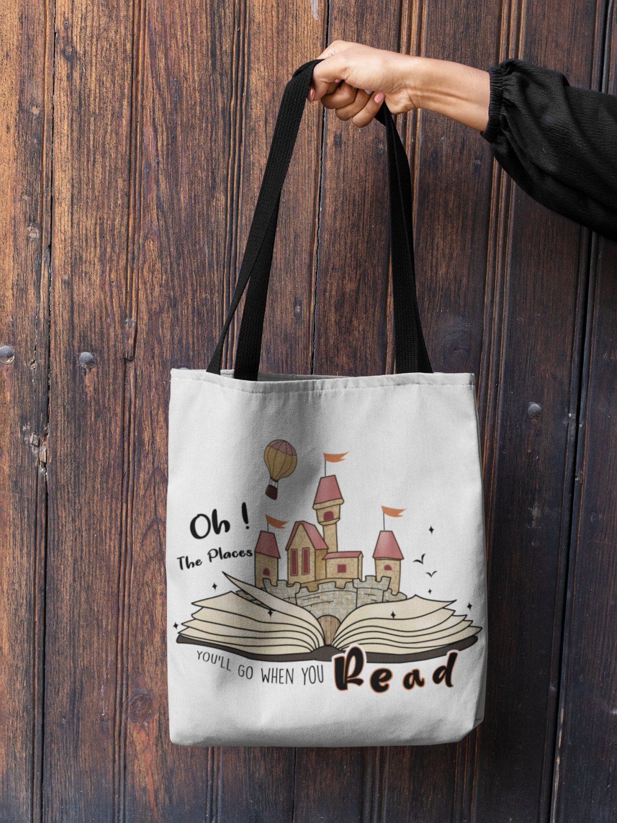 Oh, The Places You'll Go When You Read | Tote Bag - BookishBliss 