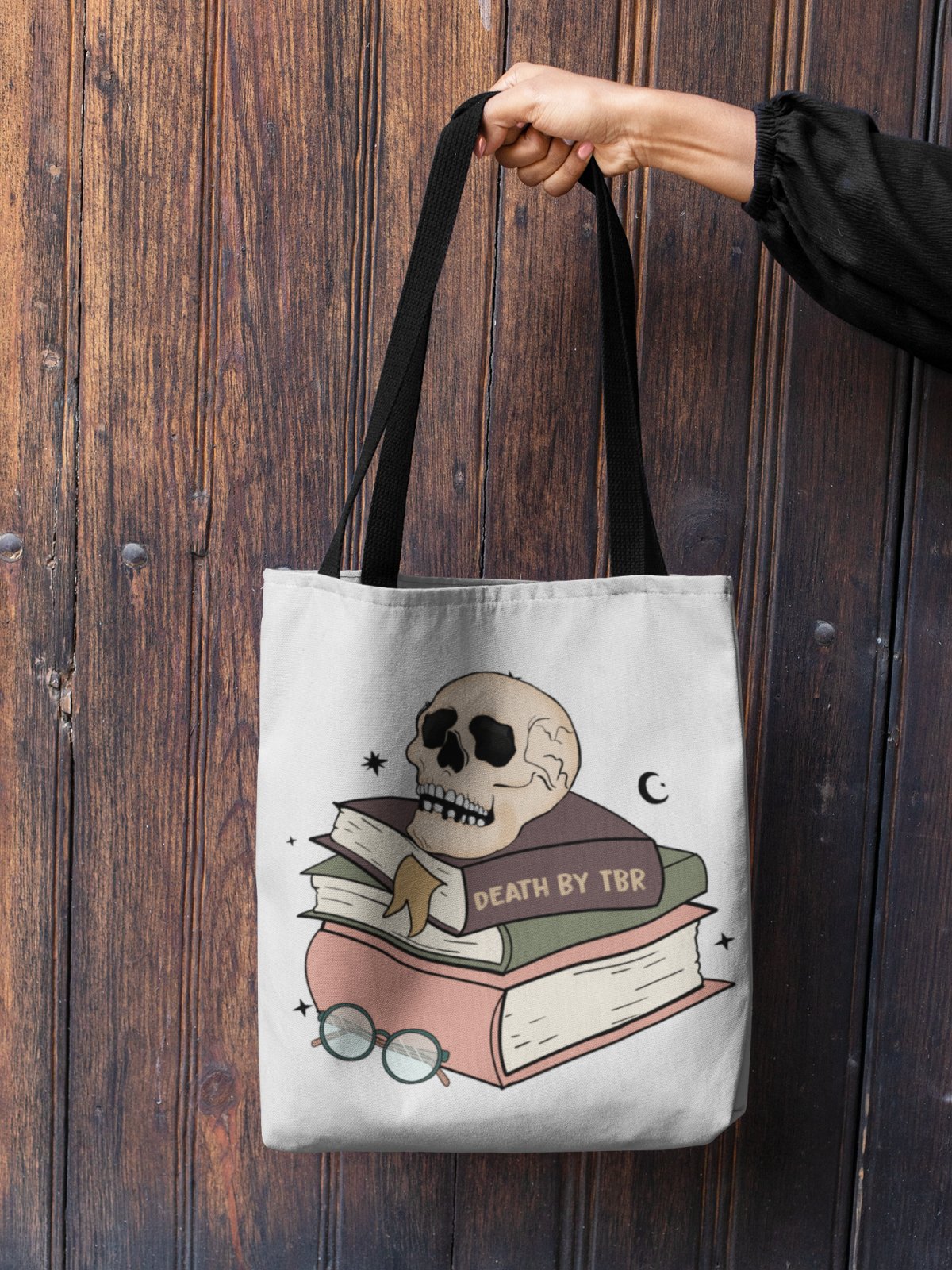 Death By TBR | Tote Bag - BookishBliss 