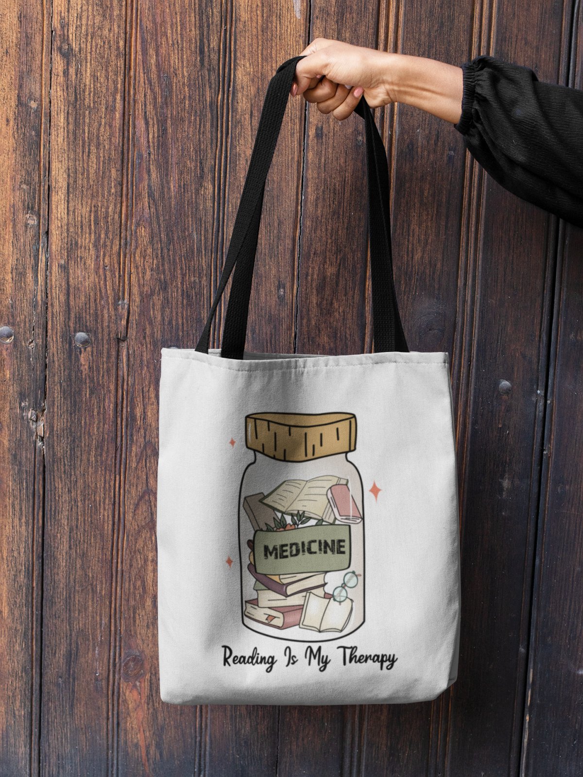 Reading Is My Therapy | Tote Bag - BookishBliss 