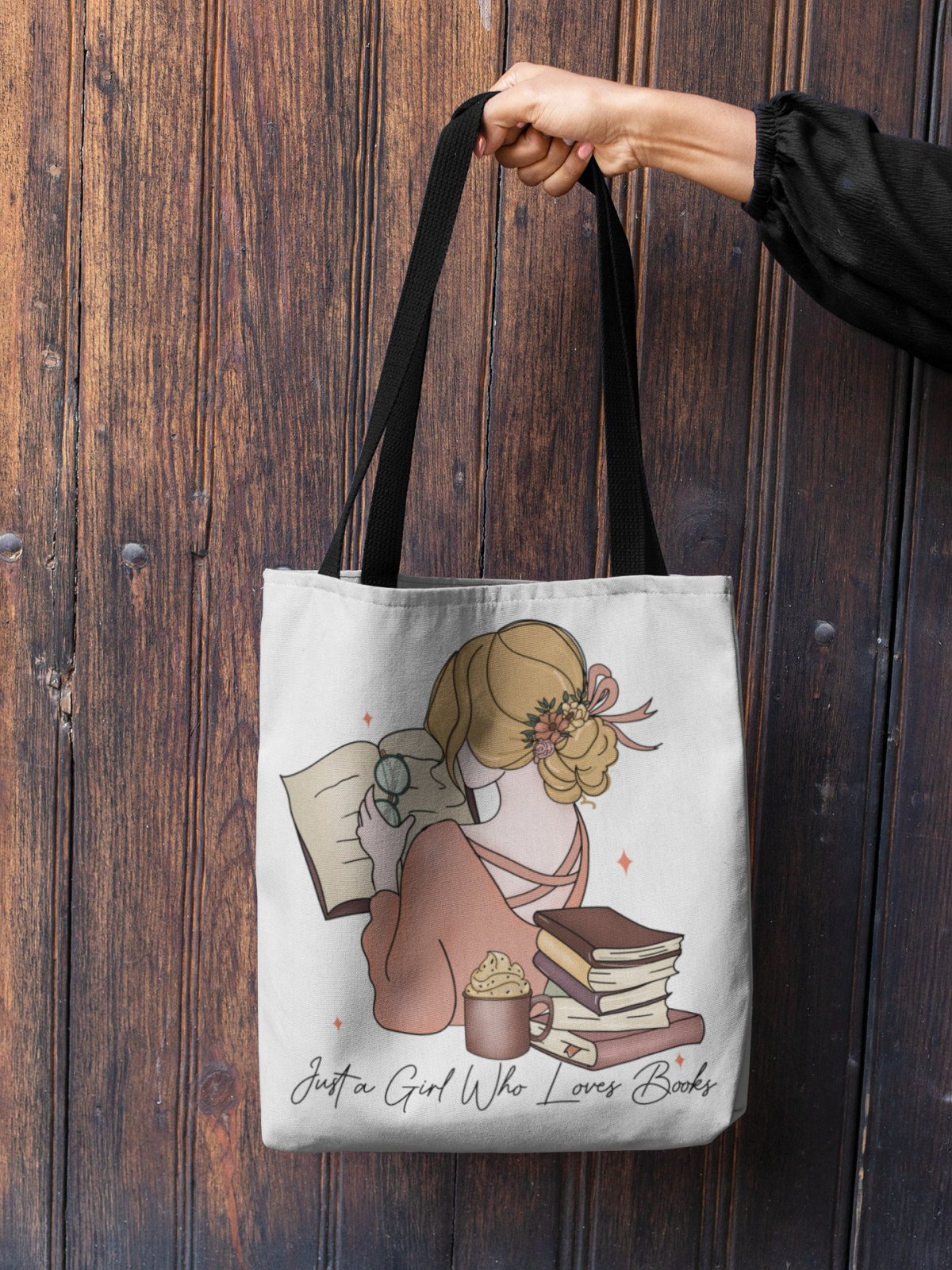 Just a Girl Who Loves Books | Tote Bag - BookishBliss 