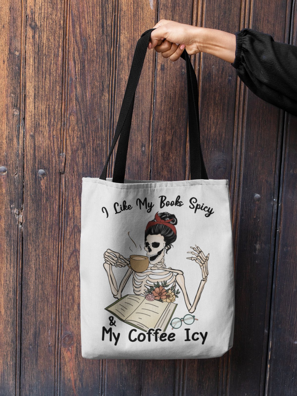 I Like My Books Spicy And My Coffee Icy | Tote Bag - BookishBliss 