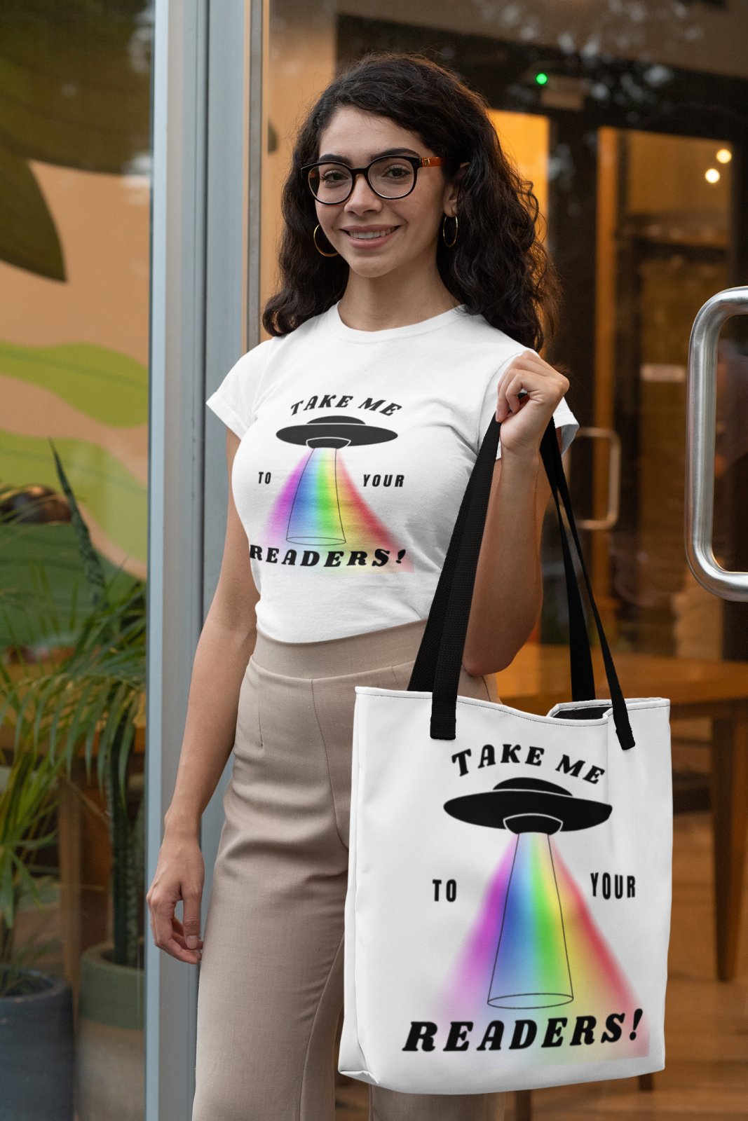 Take Me To Your Readers Tote Bag I Tote Bag - BookishBliss 