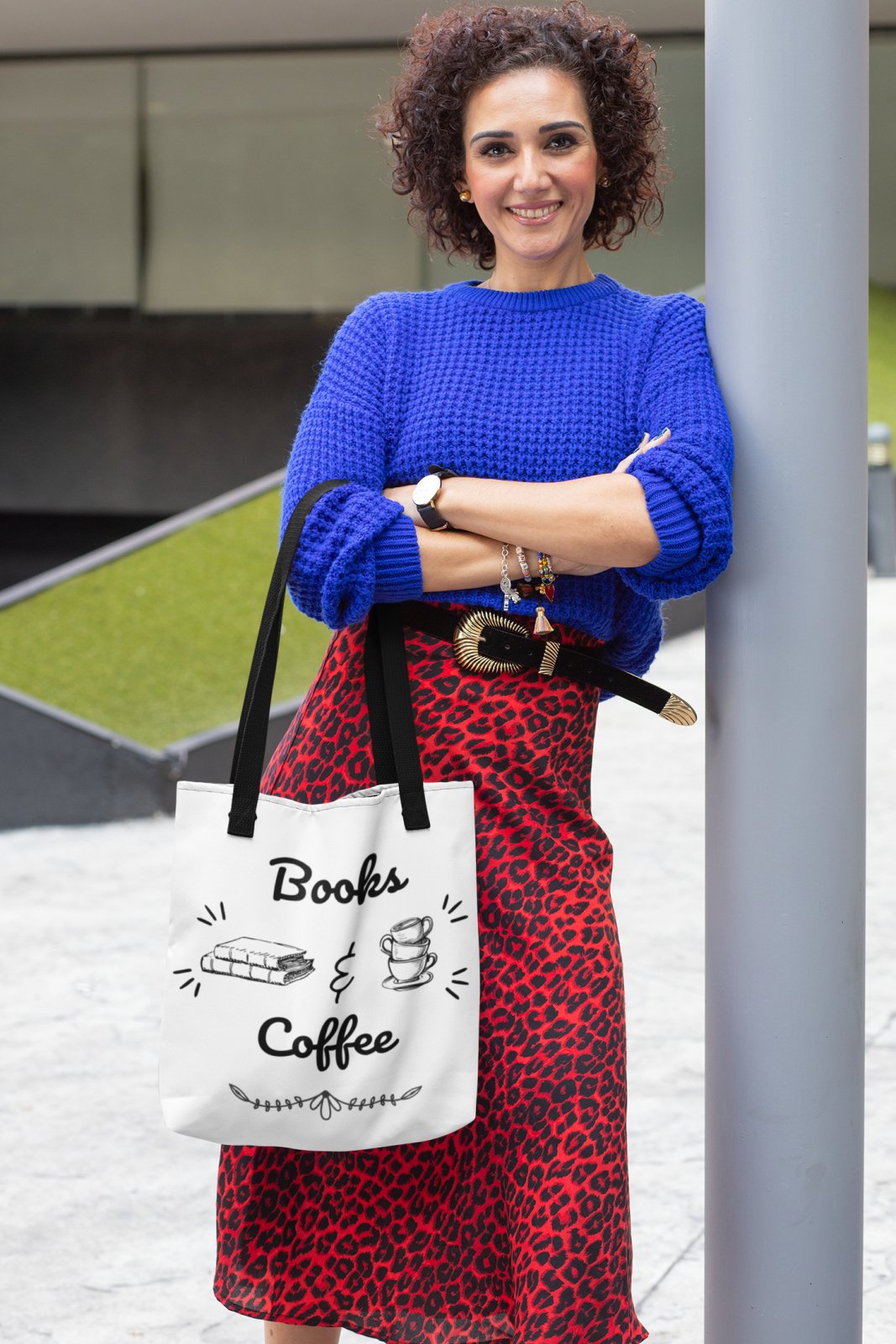 Books & Coffee | Tote Bag - BookishBliss 