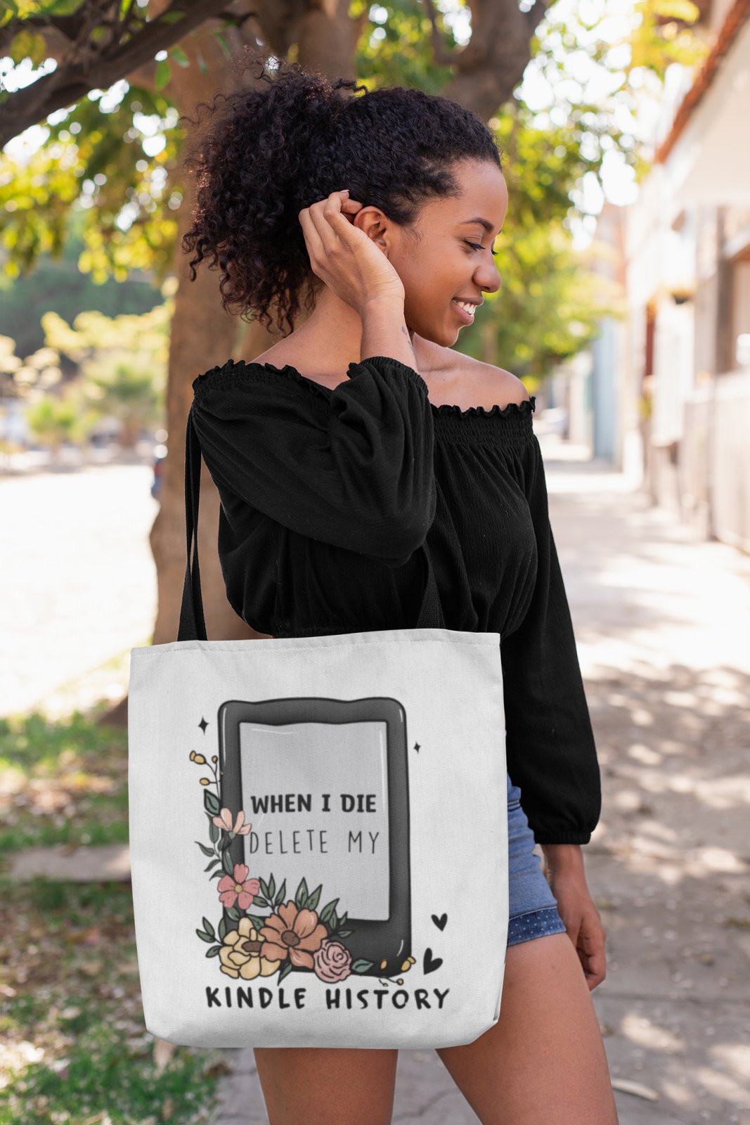 When I Die Delete My Kindle History | Tote Bag - BookishBliss 