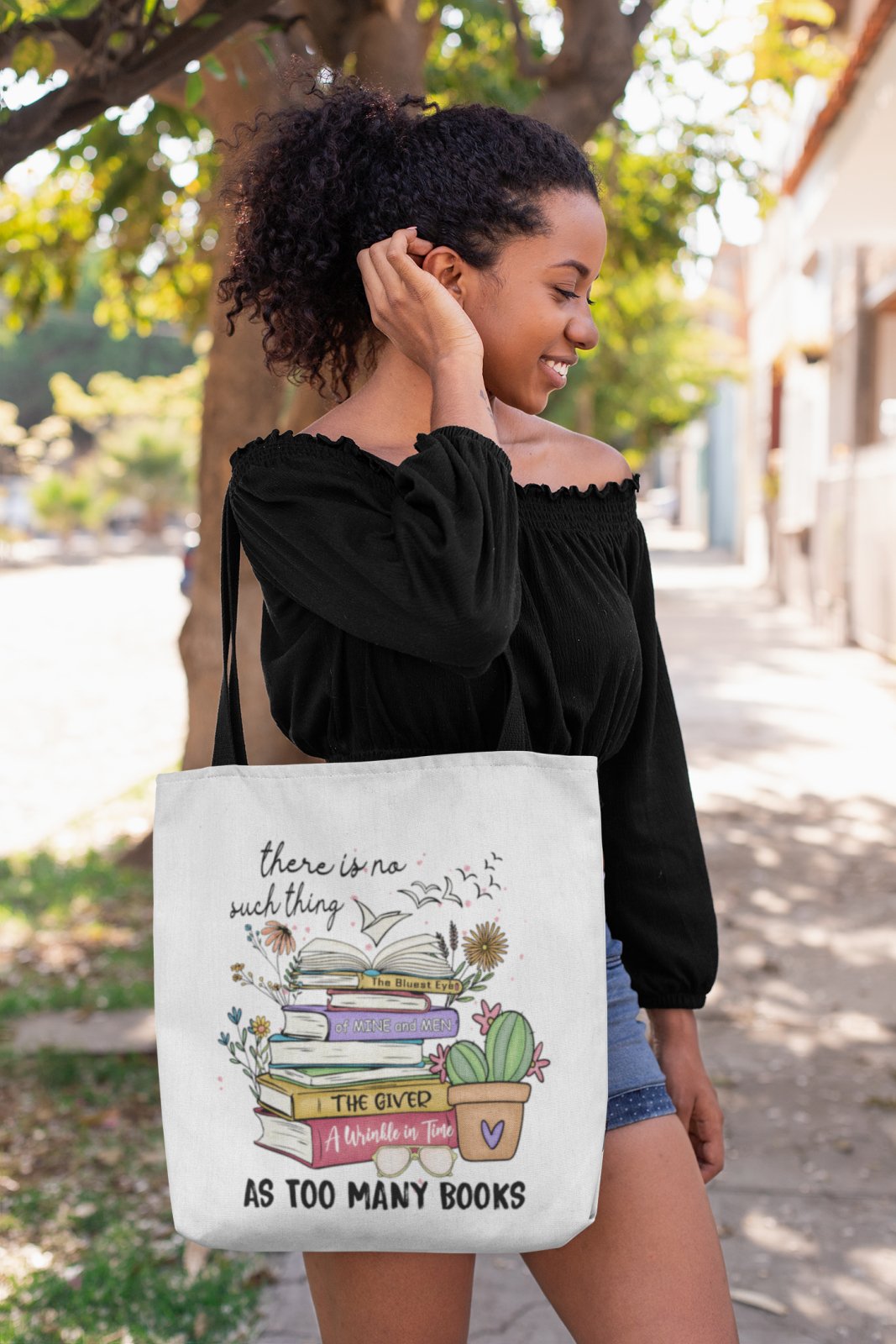 There Is No Such Thing As Too Many Books | Tote Bag - BookishBliss 