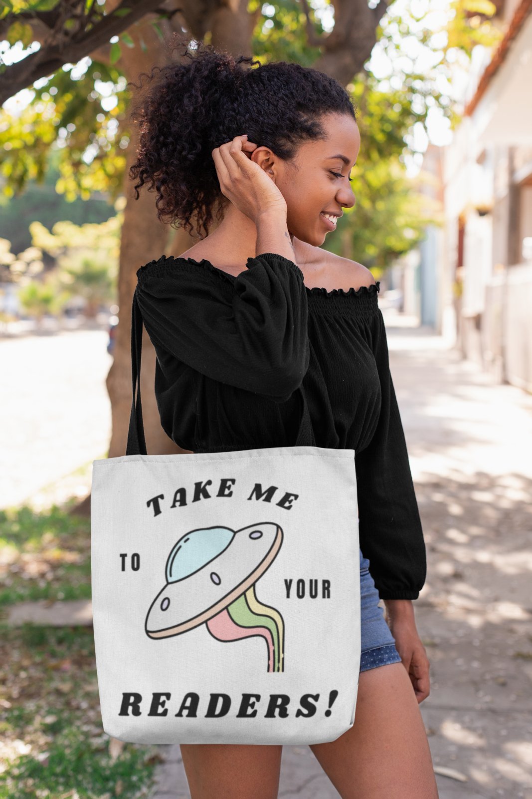 Take Me to Your Readers | Tote Bag - BookishBliss 